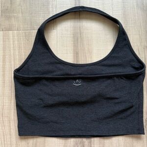Beyond Yoga Spacedye Black Halter Crop Tank